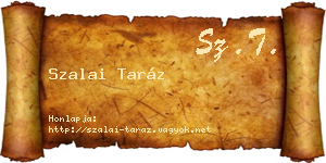 Szalai Taráz névjegykártya
